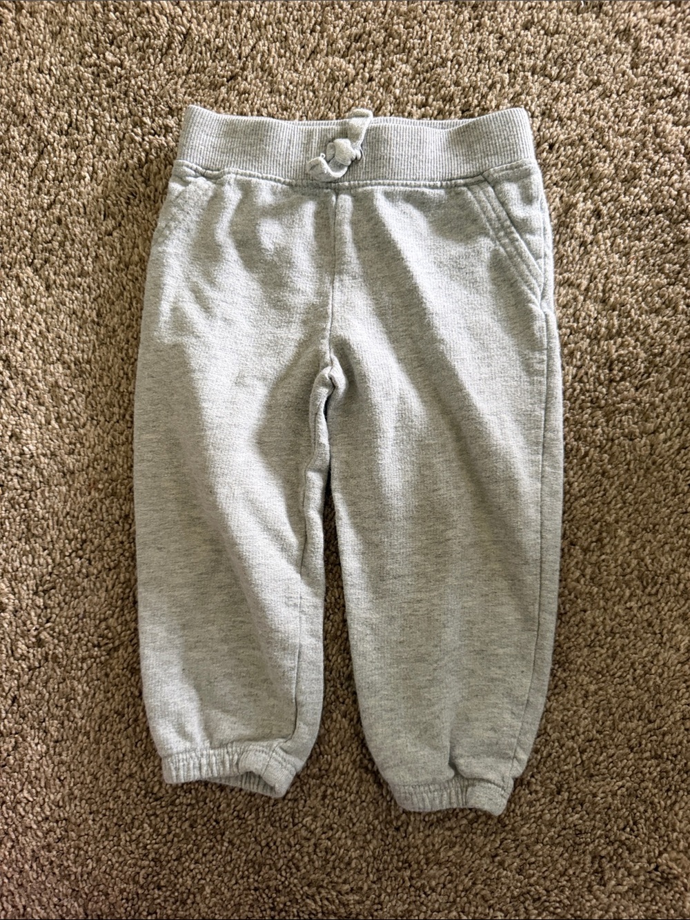 Carter's Heather Gray Toddler Sweatpants with Drawstring